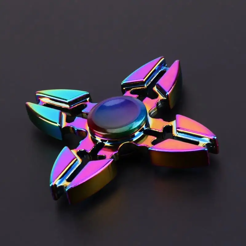 EDC ручной Спиннер металлический сплав гироскоп четыре Спиннеры для СДВГ аутизм снятие стресса игрушка для детей Fingertip гироскоп дропшиппинг