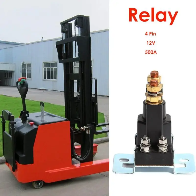 4 Pin 12V 500A реле Двойной аккумулятор изолятор для автопогрузчика стартер выключатель питания часто открыт Тип Автопогрузчик контактор