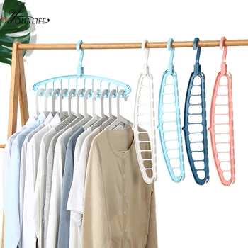 

OYOURLIFE Multi-function Magic Clothes Hanger Rotatable Hanger Drying Rack Outdoor Anti-Slip Hangers For Clothes Laundry Rack