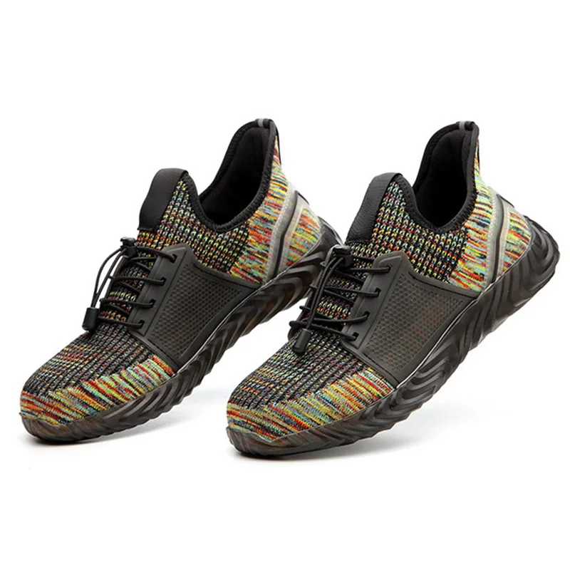 

Hot Selling Men Safe Shoes Anti-smashing Anti-piercing Non-slip Breathable Sneakers Work Shoes -B5