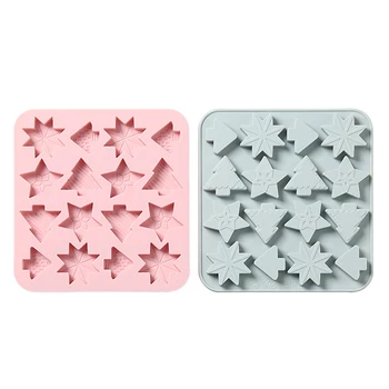 

2pcs Creative Christmas Chocolate Mold Tree-Shape Mold for Restaurant Home