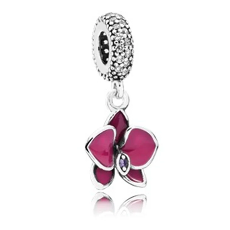 Серебро 925 Новое платье Мики Единорог Подвески бусины подвеска Подходит Pandora Браслеты и ожерелья для женщин DIY любителей ювелирных изделий - Цвет: B-142