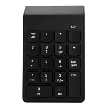 

Mini Portable 2.4G Wireless Numeric Keypad Numeric Keyboard 18 Keys Number Pad Financial Accounting Keypad with USB Receiver