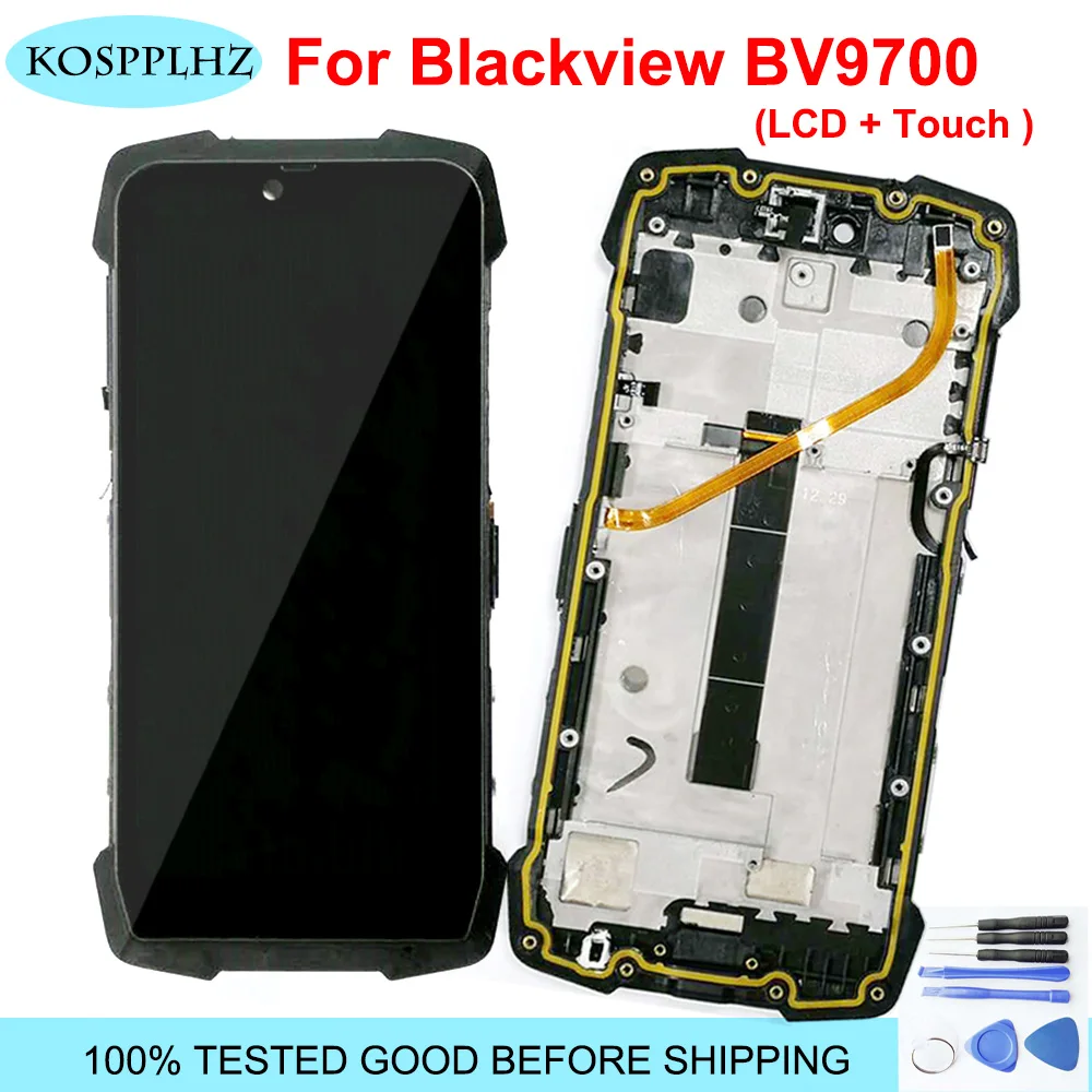 ЖК дисплей с сенсорным экраном и рамкой в сборе для Blackview BV9700 Pro 9700Pro