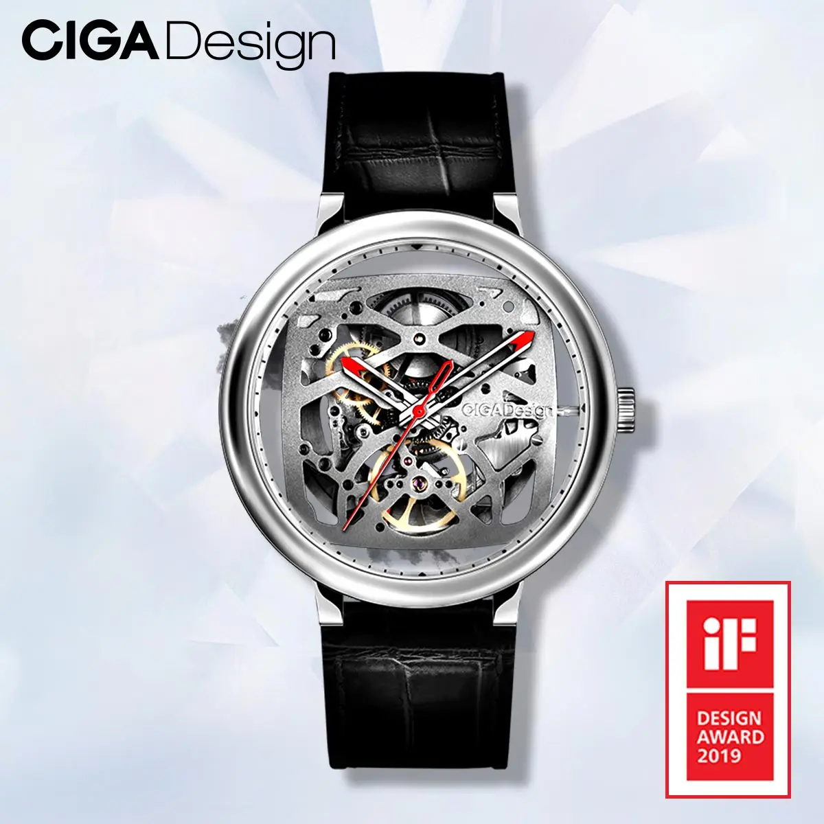 

CIGA Design Top Brand CIGA Watch Double Curved Full Hollow Automatic Mechanical Watch Retro Watch Men's Business Watches