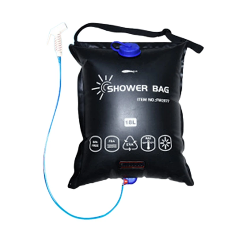 

Solar Shower Bag Camping Shower with Removable Hose and Switch Shower Head Suitable for Camping Outdoor Travel