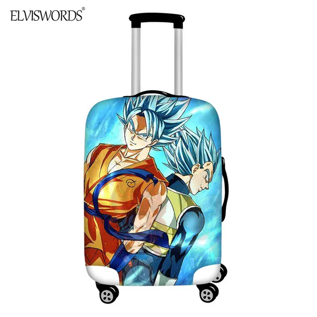 Чехол ELVISWORDS Dragon Ball для багажа 1"-32" Сумка для путешествий защитные чехлы Дорожный чемодан на колесиках протектор стрейч - Цвет: HMC718