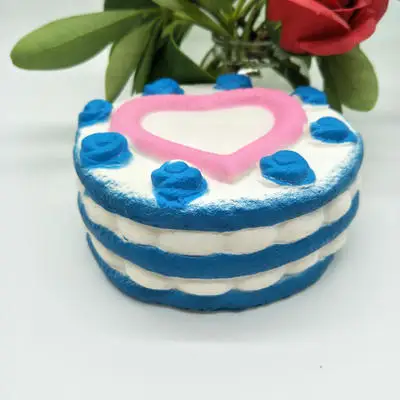 12 см сжимаемые игрушки милые Jumbo Love Cake снятие стресса Сжимаемый медленно поднимающийся крем Ароматизированная декомпрессионная лечебная игрушка