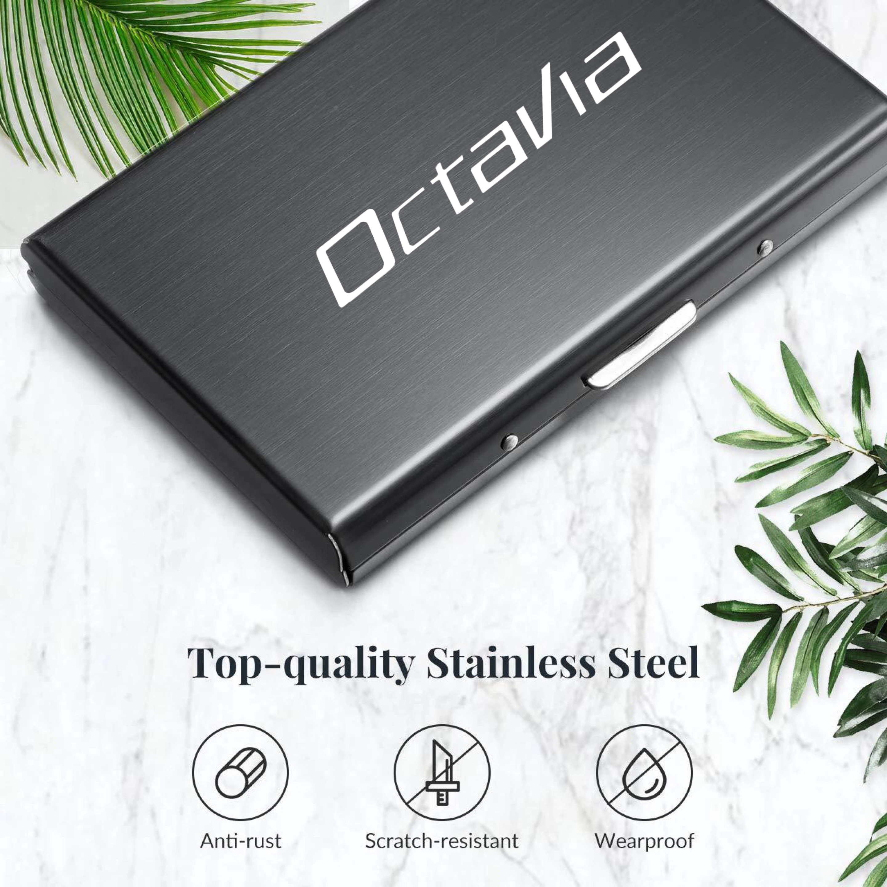 For Skoda OCTAVIA 2 3 A7 VRS MK2 MK3 a5 RS 2013 2020 Fashion Aluminum Alloy RFID Antimagnetic Card Holder Credit Card Case|Key Case for Car| - AliExpress