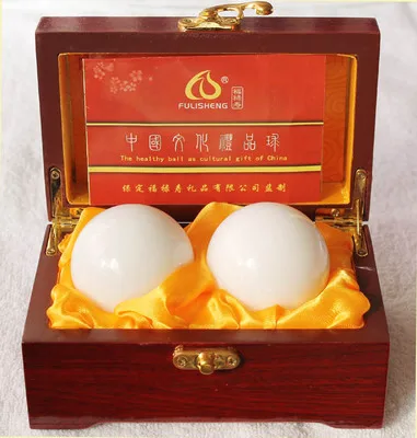 1 pair handball Подарок ручной шар фэн-шуй натуральные камни сибин и Бянь Baoding ручные мячики китайские упражнения для здоровья мячик для снятия стресса с Подарочная деревянная коробка - Цвет: 1 pair handball