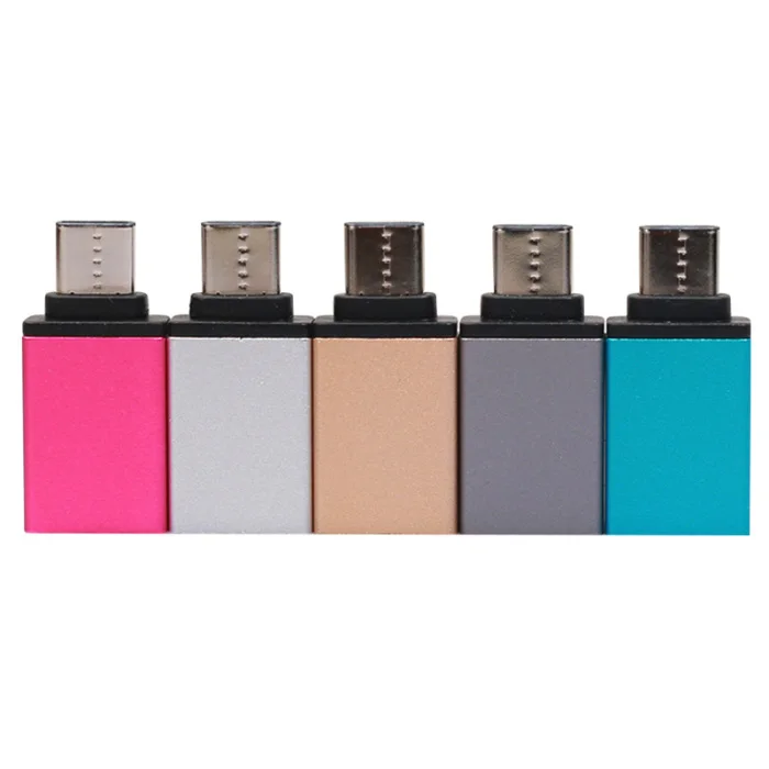 Mini type-C к USB 3,0 адаптер из алюминиевого сплава OTG конвертер для всех тип-c мобильных телефонов планшетных ПК JLRJ88