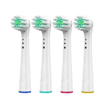 

4 PCS Replacement Toothbrush Heads For Braun Oral B Electric Toothbrush Soft Bristle Comfortable Cleaning Brush Heads For Oral B