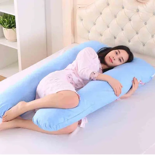 JOYLIVE Maternity Cotton Pregnancy For Pregnant Women Body Pillowcase U Shape Sleeping Support Pillowcase 5