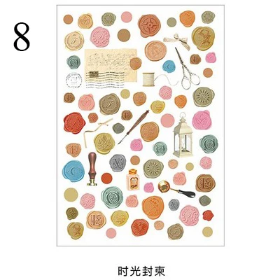 1 лист Kawaii Planet декоративные наклейки милые декоративные наклейки s Бумага Клейкая наклейка для детей DIY Скрапбукинг дневники принадлежности - Цвет: 8