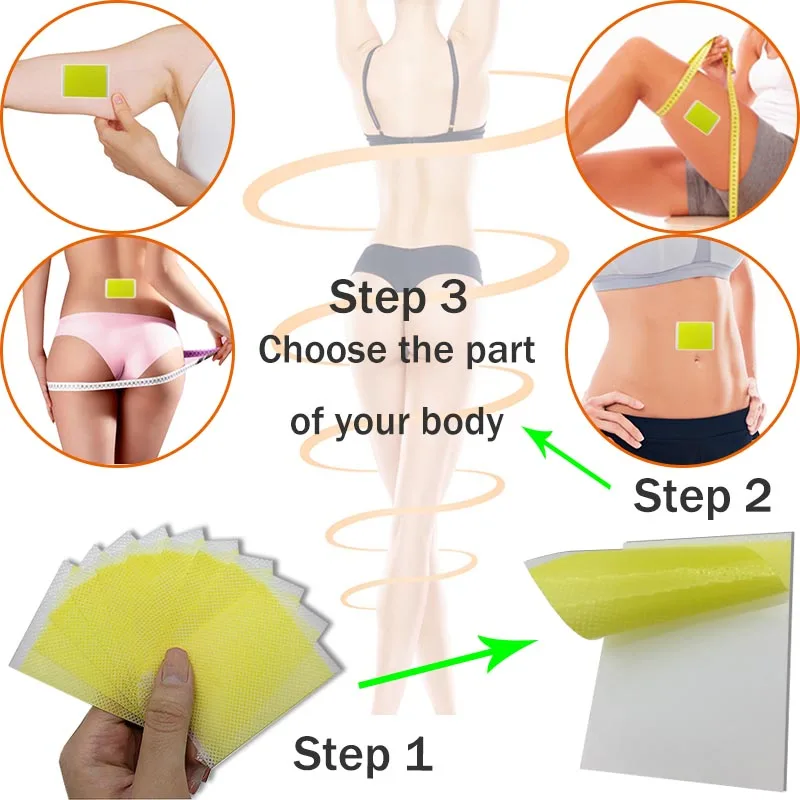 30pcs/3bags Slimming Navel Stick Slim Patch Weight Loss Burning Fat Patch Fat Burning Chinese Herbal Medical Plaster A001