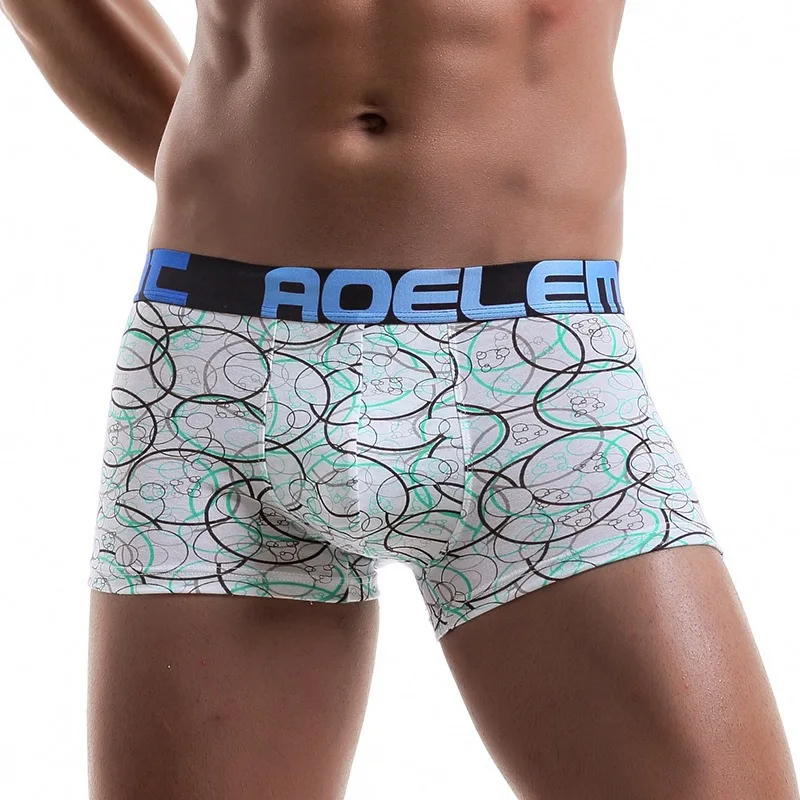 Summer Youth Men Personality Boxer Shorts Fashion Modal Men's Underwear Breathable Male Underwear Men Boxer Pants Lingerie - Цвет: green