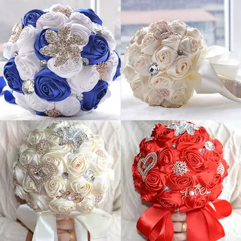 

Romantic Star&Flower Shaped Bridal Bouquet Brooch Pearl Party Supplies