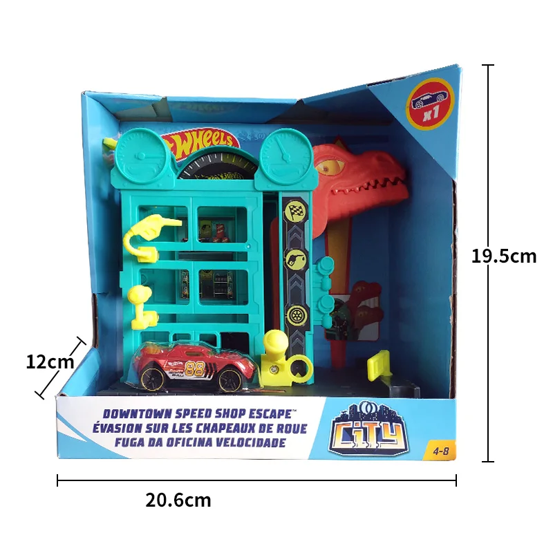 Оригинальный литой автомобиль Hot Wheels в масштабе 1:18 с городской тематикой