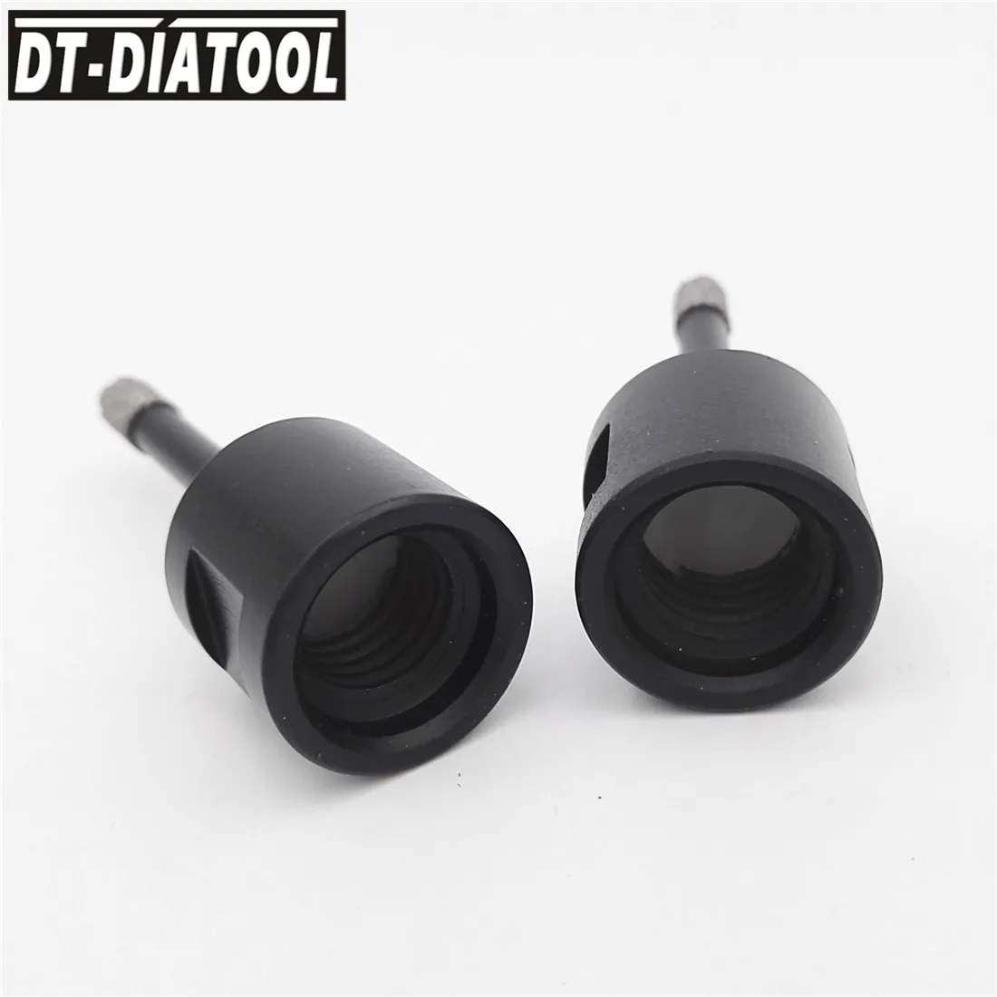 DT-DIATOOL 2 шт. M14 сухие Вакуумные Паяные алмазные сверла для бурения коронки керамическая плитка кольцевая пила гранит мраморный камень сверла Grit35/40