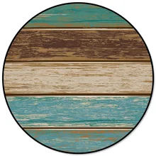 Ретро текстура древесины столовая Ванная комната Спальня банкет взрослые дети тонкие кухонные коврики круглый ковер протектор