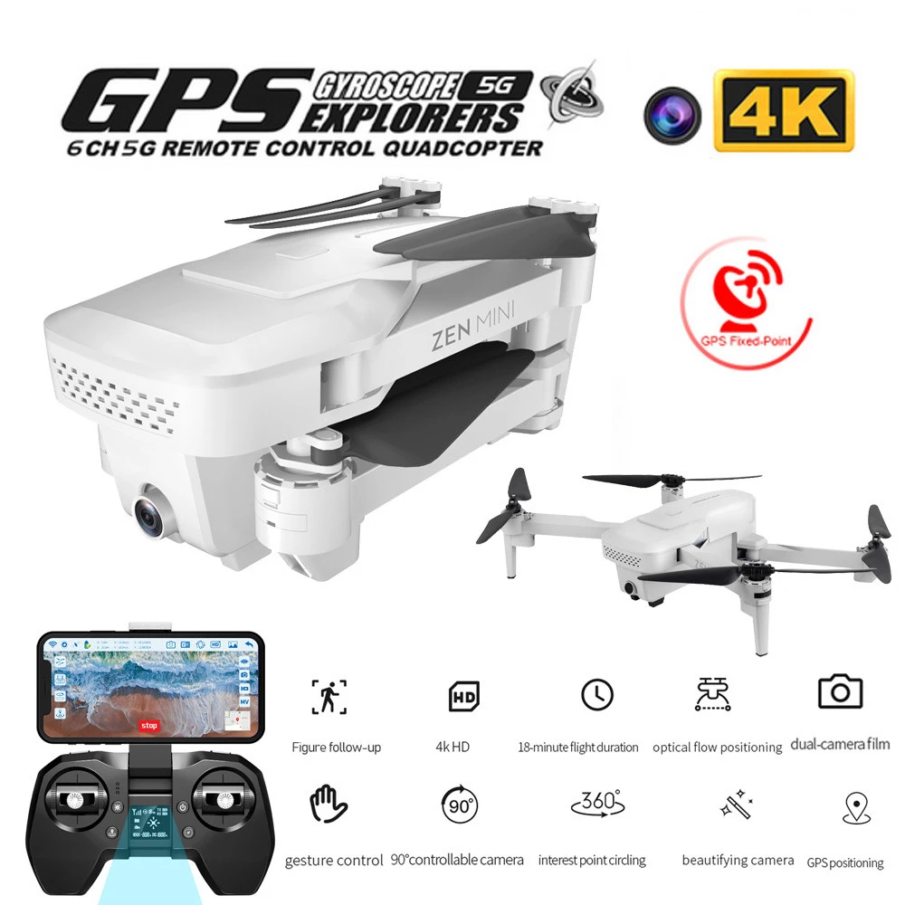 VISUO XS818 GPS Дрон 4K камера HD FPV дроны со светодиодной подсветкой WiFi оптический поток