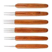 6 крючков для вязания крючком 0,5 мм 0,75 мм, игла для плетения крючком, включает 1 крючок, 2 крючка, 3 крючка для плетения