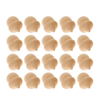 

20/30pcs Wood Acorns Unfinished Wood DIY Craft Wedding Party Ornaments Decorations
