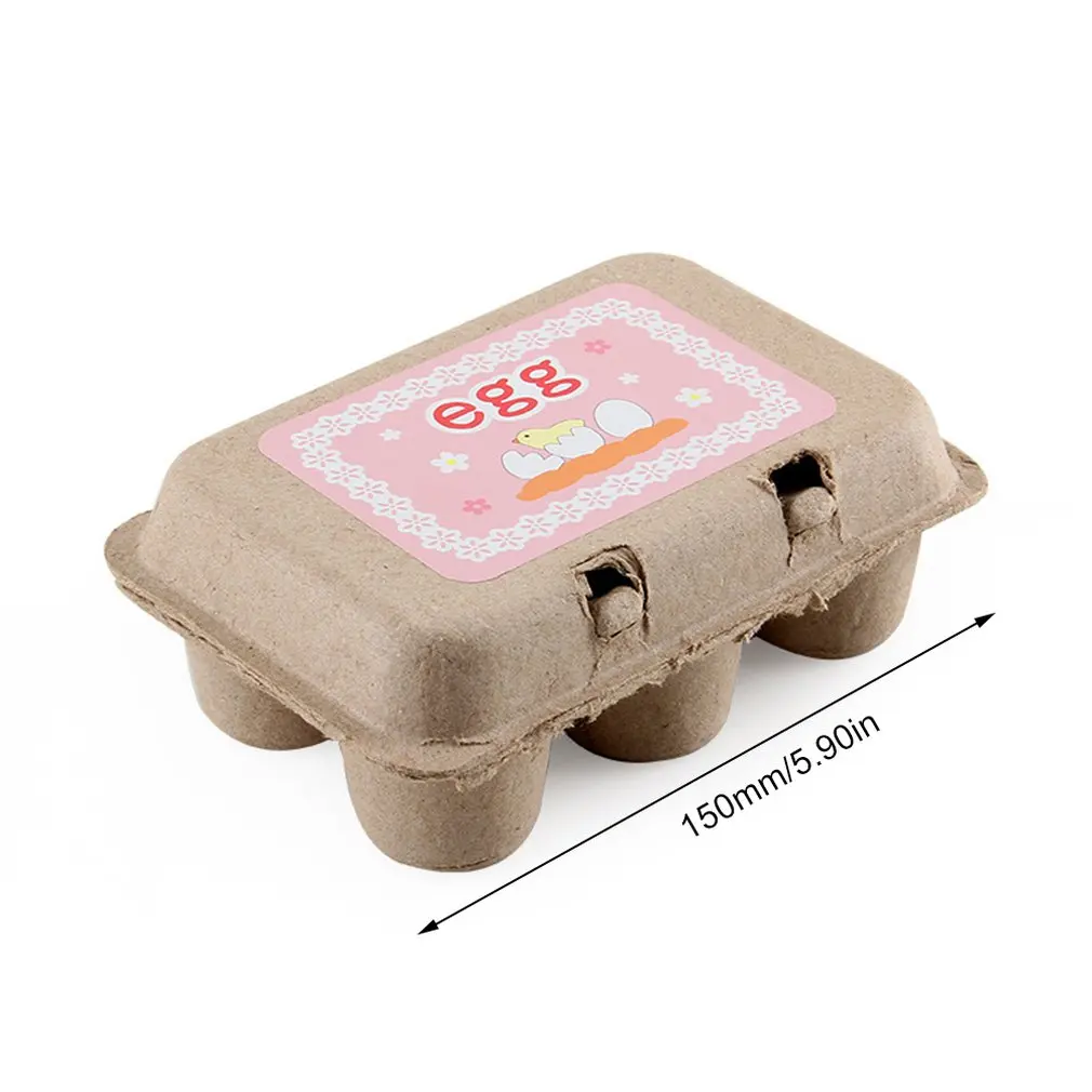 6 шт. набор деревянных яиц желток ролевые игры Кухня Еда приготовление пищи детские игрушки новые подарки Защита окружающей среды детский подарок