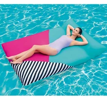 Новая удобная тканевая надувная кровать для бассейна с подушечкой, надувной матрас для бассейна