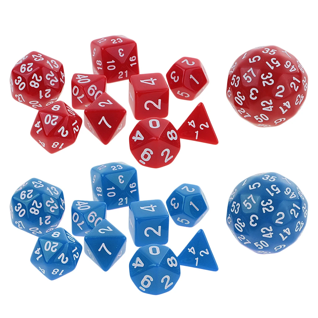 20 Pieces Polyhedral Dices Multi-sided Dice Set for RPG MTG Playing Game Toy