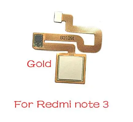 Домашний считыватель пальцев для Xiaomi Redmi Note 4 4X5 5A 3 Pro сканер отпечатков пальцев Главная кнопка гибкий кабель - Цвет: Note 3 Gold