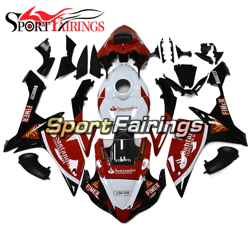 2007 r1 Полный обтекатели для Yamaha YZF1000 R1 2007 2008 YZF r1 07 08 ABS пластиковые детали для мотоцикла кузов блеск для губ красные, черные