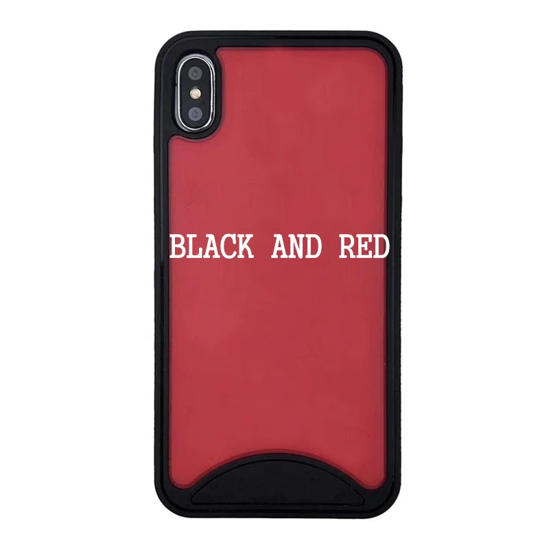 Модные кроссовки 3D touch Роскошный чехол для телефона для iphone 11 pro max 7 7plus 8 6 6s plus X задняя крышка XR XS Max Fundas - Цвет: Black and Red