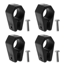 4 шт. 1 ''25 мм Bimini Топ фитинг челюсти горки лодки черный нейлон круглые трубки оборудования