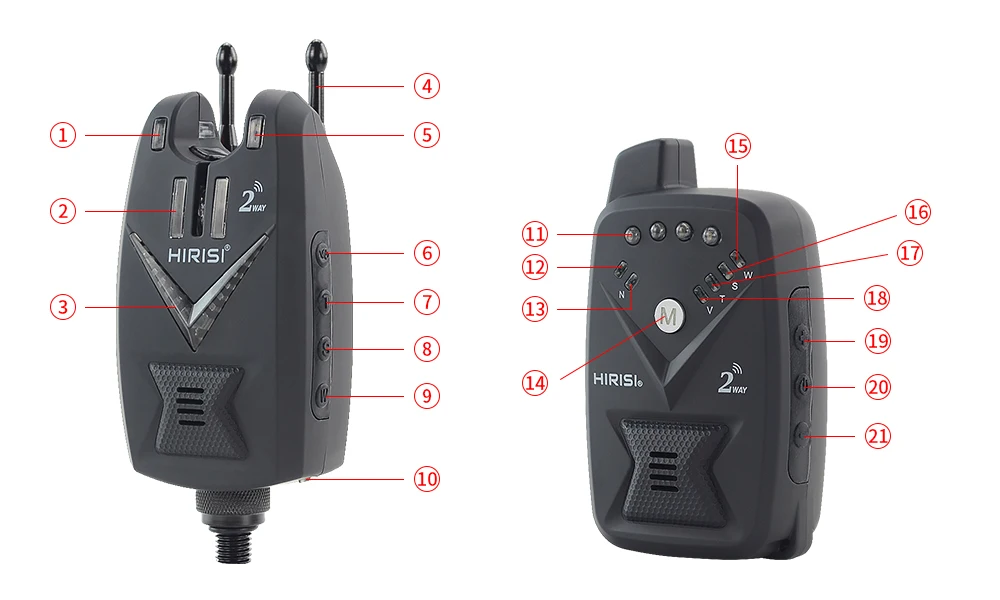 Ultimate Striker 2 VTS Wireless Alarm Set 3+1 Including Receiver Bite Alarm RGW 
