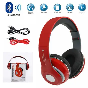 

Bluetooth Wireless/Wired Stereo Headphones Headset Over Ear For iPhone Samsung