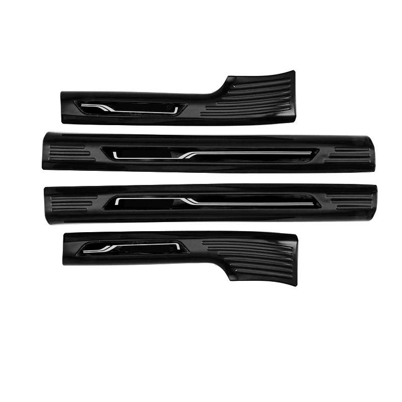Lsrtw2017 Car Door Sill Threshold Strip Trims for Skoda Octavia a7 Interior Accessories Metal - Название цвета: product picture 6