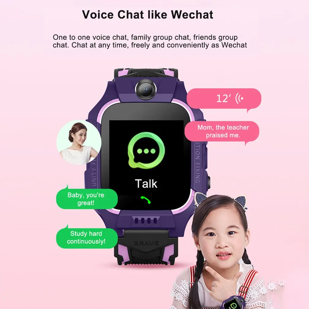 Анти-потеря Водонепроницаемый Дети Smartwatch водонепроницаемый Lbs базовая станция отслеживание позиционер S0S Sim вызов Смарт-часы с камерой