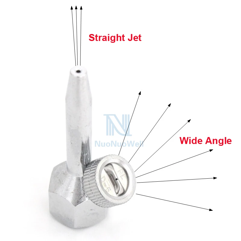 Garden Irrigation Remote Sprinkler Wide Angle +Straight Jet Nozzle Stainless Steel High-pressure Agricultural Chemical Spray Gun