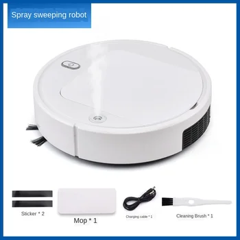 

Automatic Smart Vacuum Cleaner Floor Sweeper Robot Household Cleaning Tools Dust Hair Catcher Broom Battery Support spra