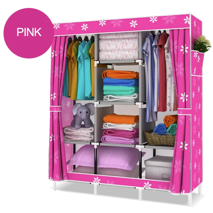 Bedroom Multipurpose Fold Portable Non-woven Storage Cabinet Dustproof Oxford Cloth Home Furniture Wardrobe Shelf Organizer Bedroom Multipurpose Fold Portable Non-woven Storage Cabinet Dustproof Oxford Cloth Home Furniture Wardrobe Shelf Organizer