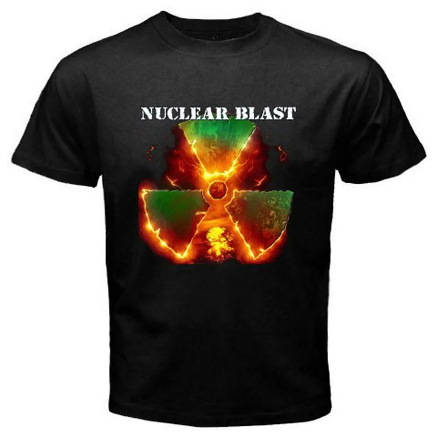 Новая мужская черная футболка с логотипом Nuclear Blast Records размер США En1 для фитнеса|Футболки| |