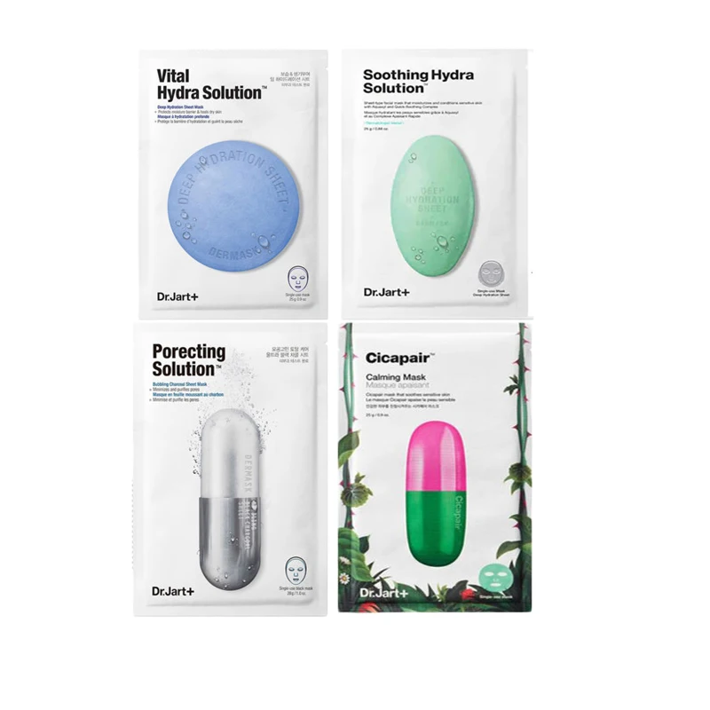 

Dr.Jart+ Dermask Water Jet Soothing Hydra Solution Facial Mask Hyaluronic Acid Face Mask Moisturizing Korean Mask Acne Treatment