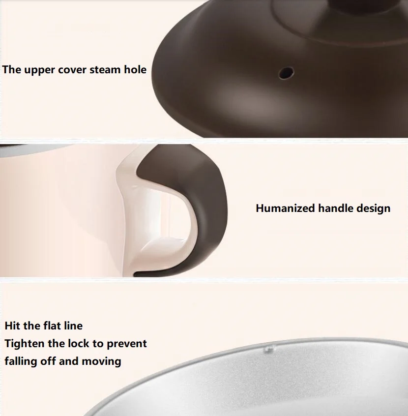 220V 1L Ceramic Electric Stewing Machine Automatic Household Food Porridge Dessert Stewer With Timer Multi Cooker