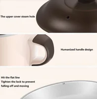 220V 1L Ceramic Electric Stewing Machine Automatic Household Food Porridge Dessert Stewer With Timer Multi Cooker 2