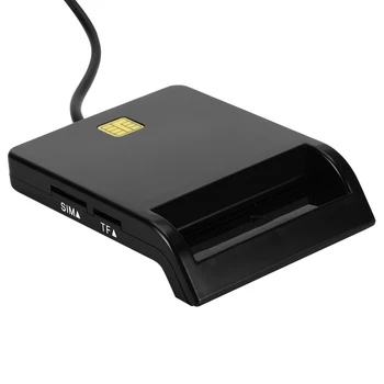 

Universal USB 2.0 Smart Card Reader for Bank Card CAC IC ID SIM DNIE ATM Card Reader USB-CCID ISO 7816 for Windows 7 8 10 Linux