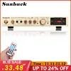 SUNBUCK bluetooth 5 Channel FM 2200W 220V Amplifier with Remote Control Support SD MMC USB LCD Display Audio HiFi Amplifiers 1