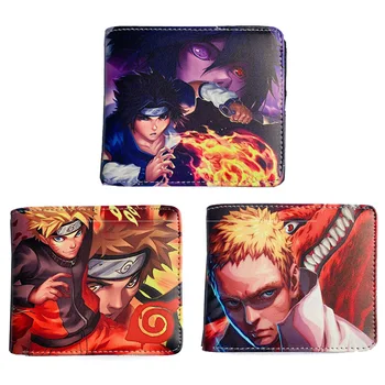 

Cartoon Anime Naruto Folding Wallet Kakashi Coin Bags Movie Fans Stationery Students Birthday Gifts For Children Figure Toys