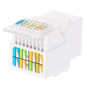 

5 Pcs RJ45 Jack Socket Cat6 Network Ethernet Connection Adapter Tool-Less Module 28GE