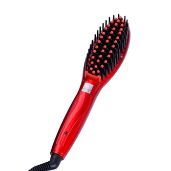 

Us Plug Ceramic Electric Hair Straightening Brush Hair Straightener Comb Girls Ladies Wet & Dry Hair Care Styling Tools